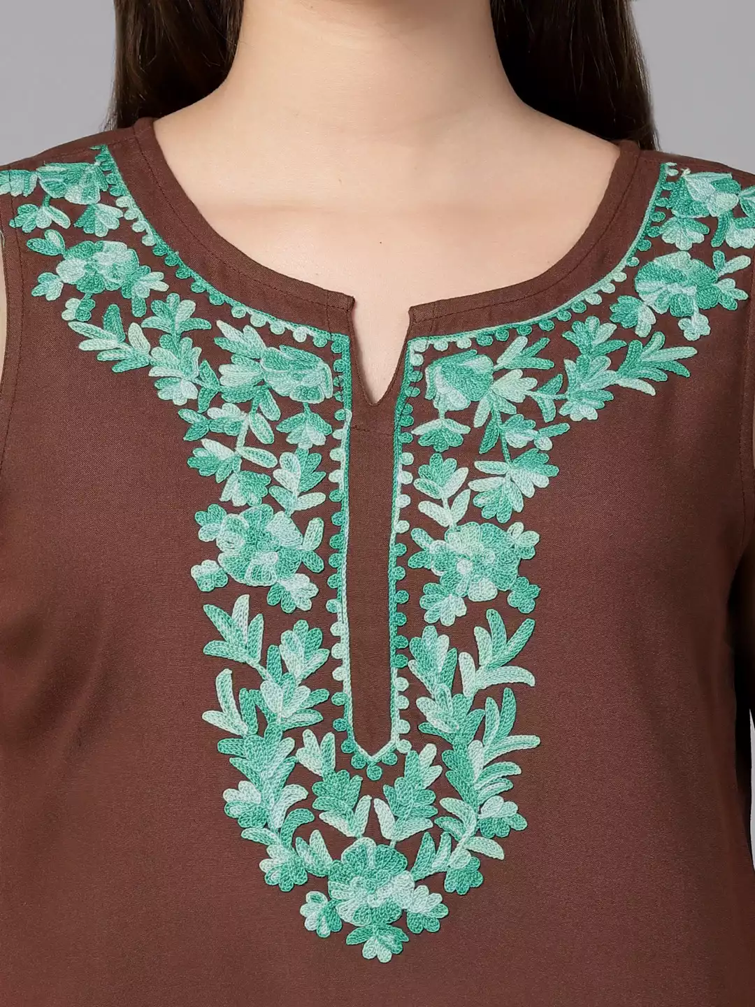 Amaira-Brown-Sleeveless-Short-Kurti4.webp