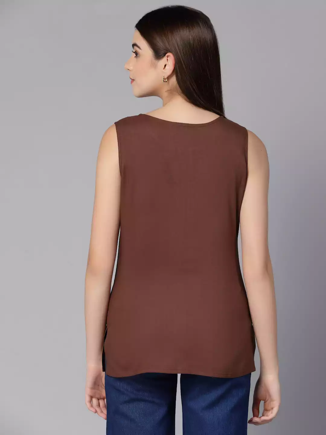 Amaira-Brown-Sleeveless-Short-Kurti7.webp