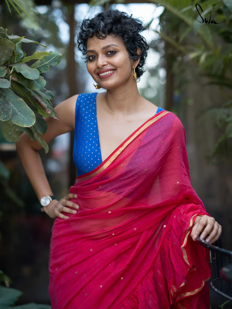 Blue Silk Blouse